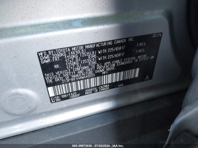 Toyota Rav4 Xle 2024 2T3P1RFV4RW440055 Image 9