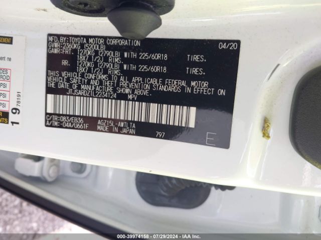 JTJSARDZ1L2234124 Lexus Nx 300 F Sport