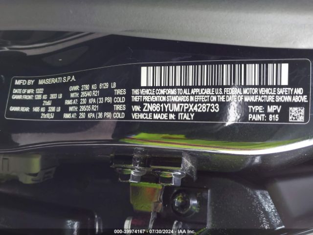 ZN661YUM7PX428733 Maserati Levante Modena