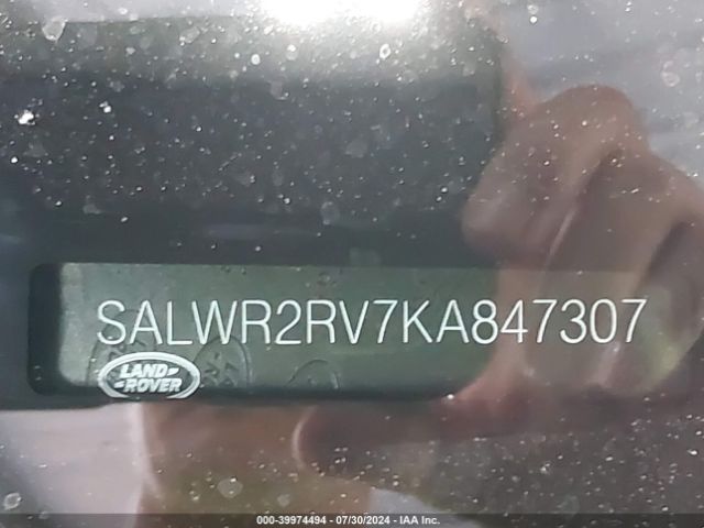 SALWR2RV7KA847307 Land Rover Range Rover Sport Hse