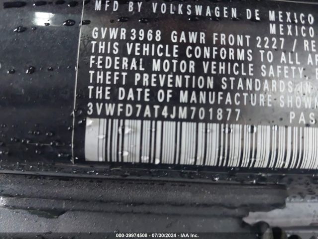 3VWFD7AT4JM701877 Volkswagen Beetle 2.0t Coast/2.0t S