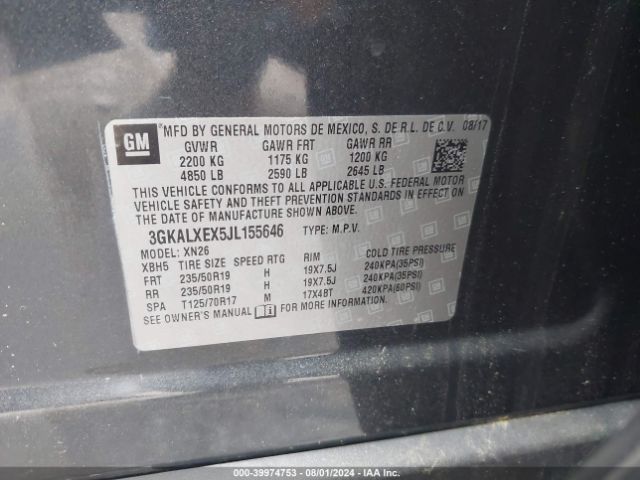 3GKALXEX5JL155646 GMC Terrain Denali
