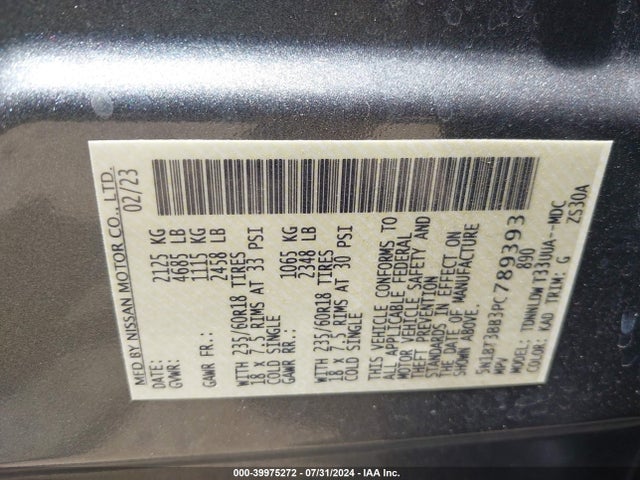 Nissan Rogue Sv Intelligent Awd 2023 5N1BT3BB3PC789393 Image 9
