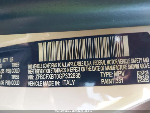 ZFBCFXBT0GP332635 Fiat 500x Easy