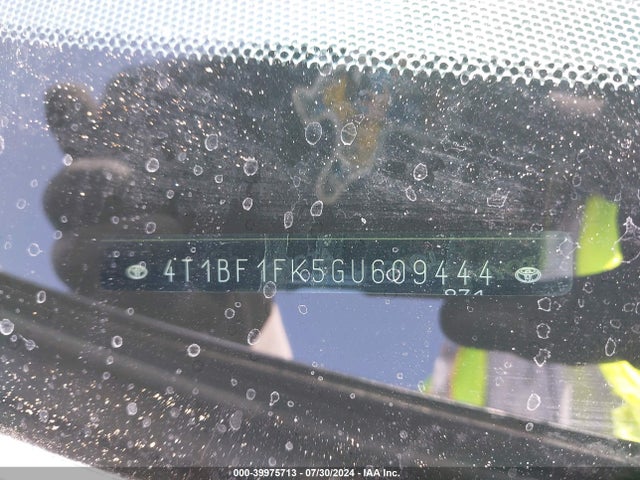 Toyota CAMRY SE 2016 4T1BF1FK5GU609444 Image 9