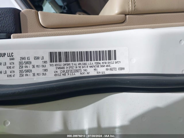 Jeep Grand Cherokee Limited 2014 1C4RJEBT2EC228273 Image 9
