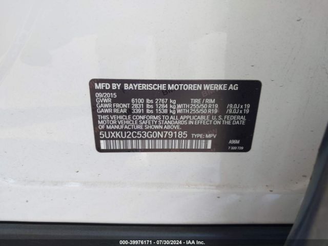 5UXKU2C53G0N79185 BMW X6 Xdrive35i