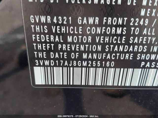 3VWD17AJ8GM255160 Volkswagen Jetta 1.8t Sport