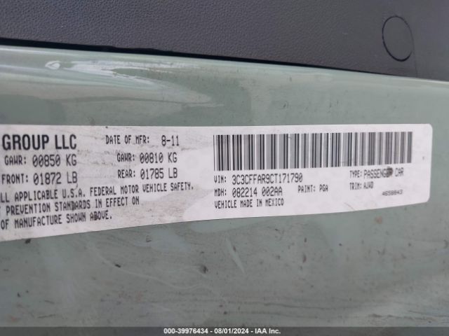 2012 FIAT 500 3C3CFFAR9CT171790 Photo 8