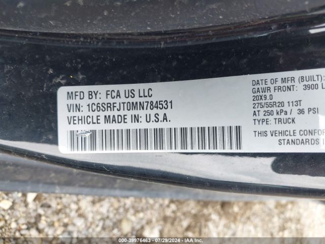 1C6SRFJT0MN784531 RAM 1500