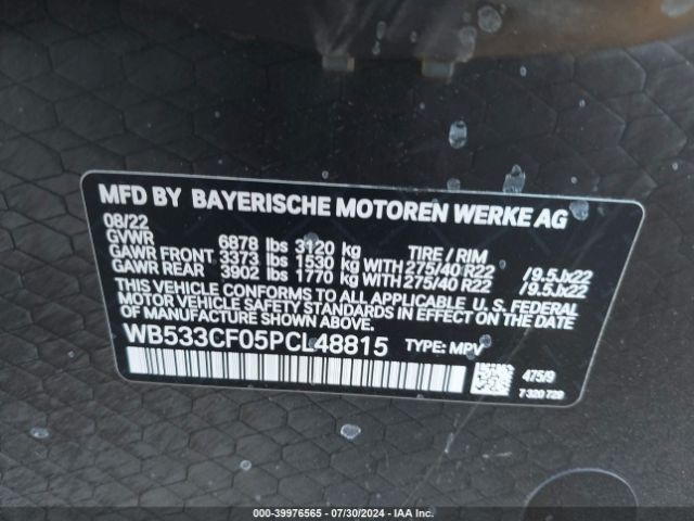 WB533CF05PCL48815 BMW IX M60