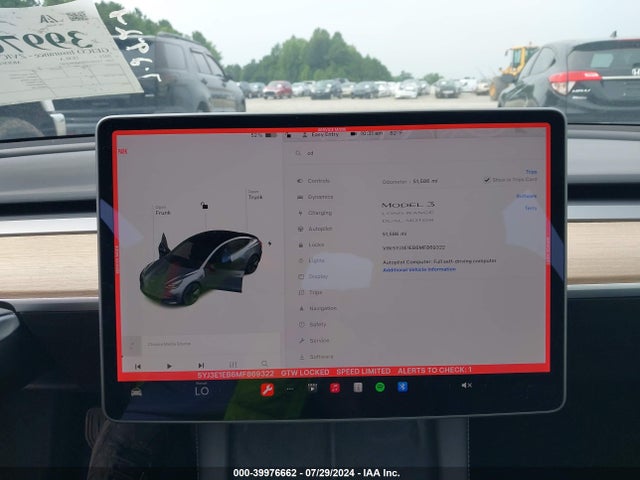 Tesla Model 3 Long Range Dual Motor All-wheel Drive 2021 5YJ3E1EB6MF869322 Image 18