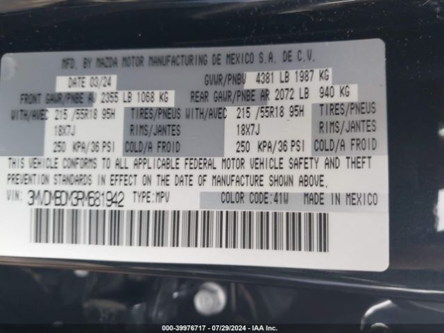 3MVDMBDM3RM681942 Mazda Cx-30 2.5 S Premium Package