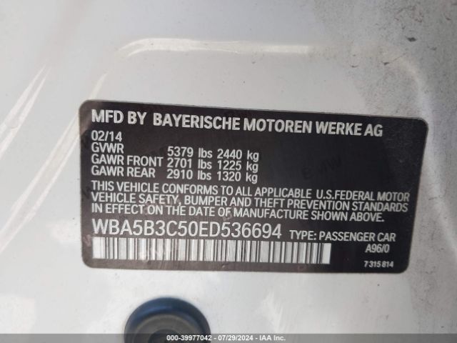 WBA5B3C50ED536694 BMW 535i Xdrive