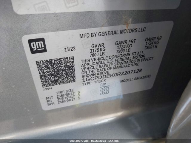 1GCPDDEK0RZ207128 Chevrolet Silverado 1500 4wd  Standard Bed Lt