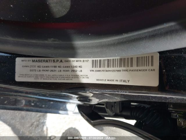 ZAM57RTA0H1237969 Maserati Ghibli S Q4
