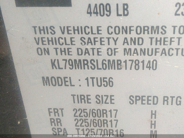 Chevrolet Trailblazer Awd Lt 2021 KL79MRSL6MB178140 Image 9