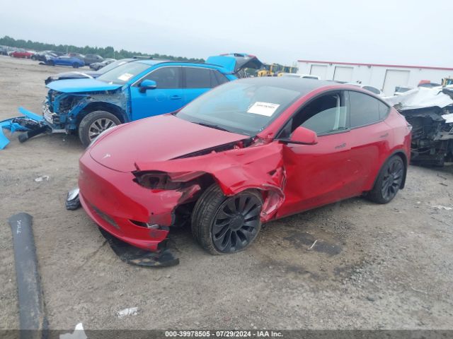2021 TESLA MODEL Y 5YJYGDEF2MF133949 Photo 1