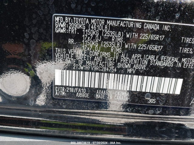 Toyota Rav4 Xle 2024 2T3W1RFV9RC284754 Image 9