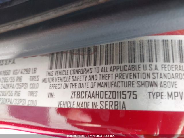 ZFBCFAAH0EZ011575 Fiat 500L POP