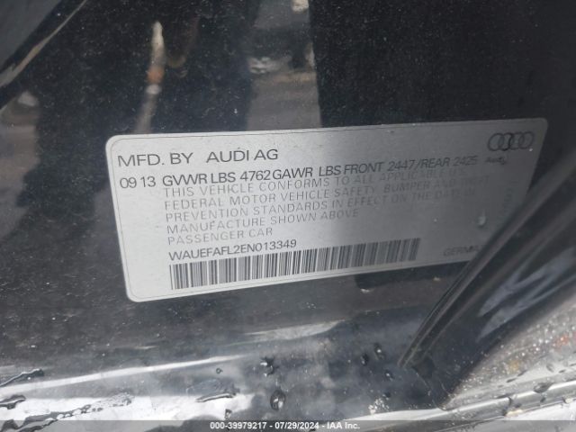 WAUEFAFL2EN013349 Audi A4 2.0t Premium