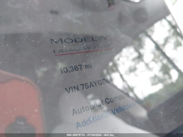 7SAYGDEF7PF827169 Tesla Model Y Awd/performance Dual Motor All-wheel Drive