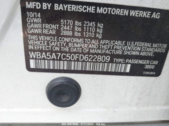 WBA5A7C50FD622809 BMW 528i Xdrive