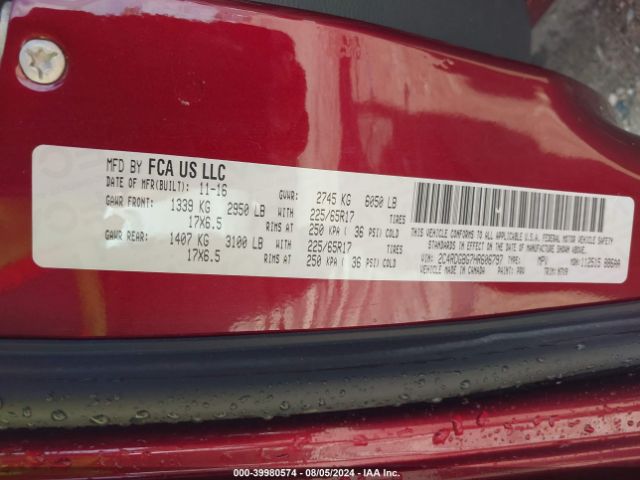 2C4RDGBG7HR606797 Dodge Grand Caravan Se Plus