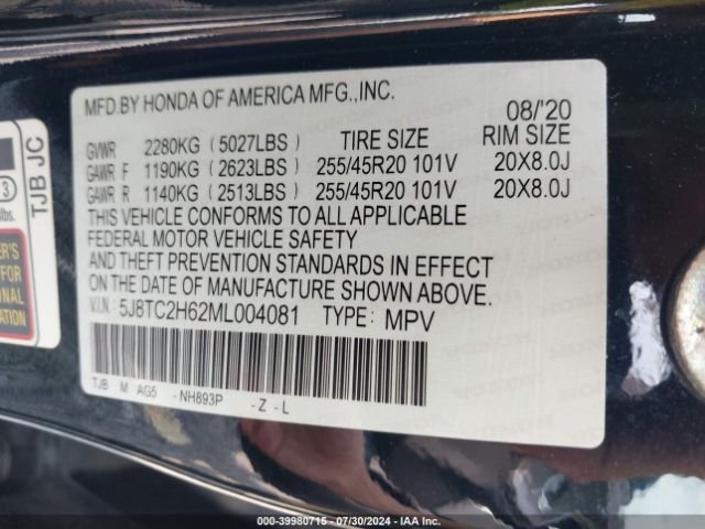 5J8TC2H62ML004081 Acura Rdx A-spec Package