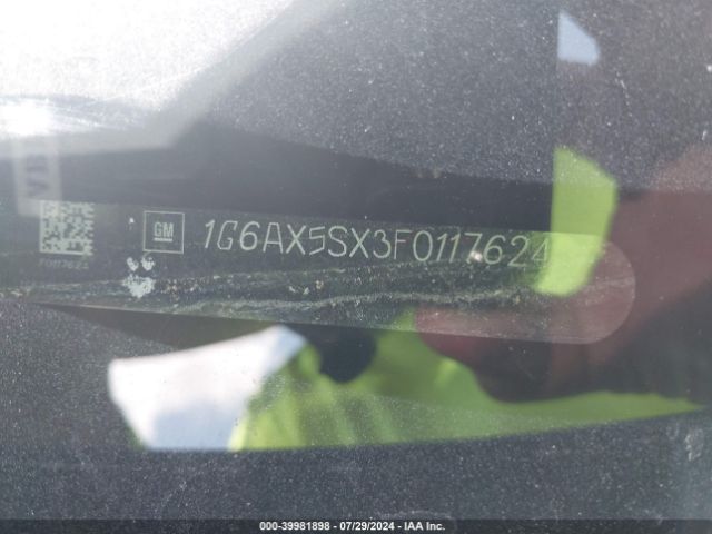 1G6AX5SX3F0117624 Cadillac CTS LUXURY