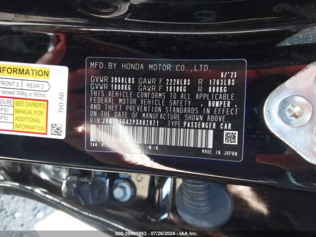 JHMFL5G42PX002971 Honda Civic Type R Touring
