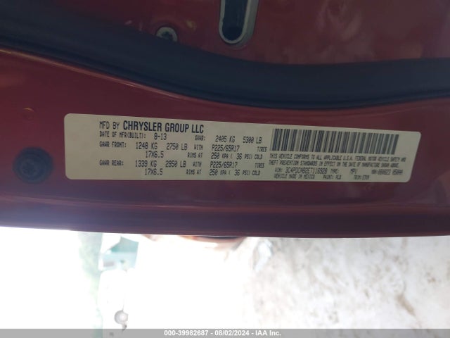 Dodge JOURNEY SE 2014 3C4PDCAB2ET116928 Image 9