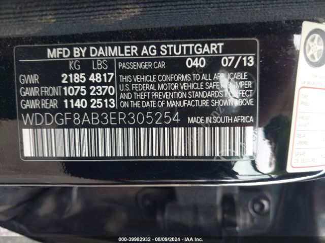 WDDGF8AB3ER305254 Mercedes-Benz C 300 Luxury 4matic/sport 4matic