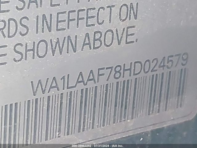 WA1LAAF78HD024579 Audi Q7 3.0t Premium