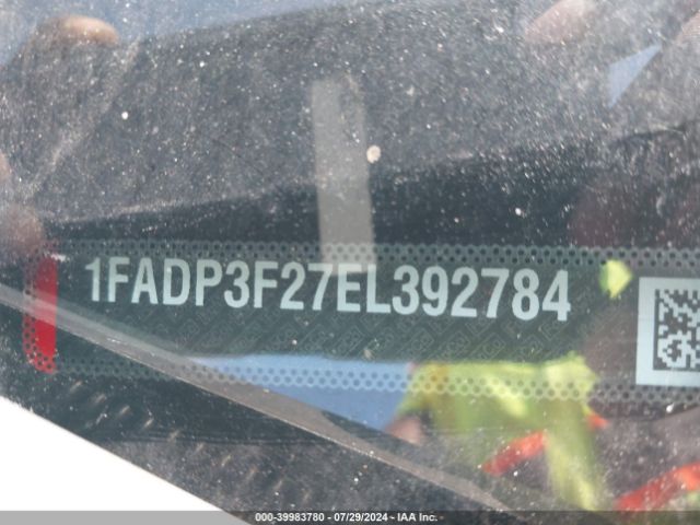 1FADP3F27EL392784 Ford FOCUS SE