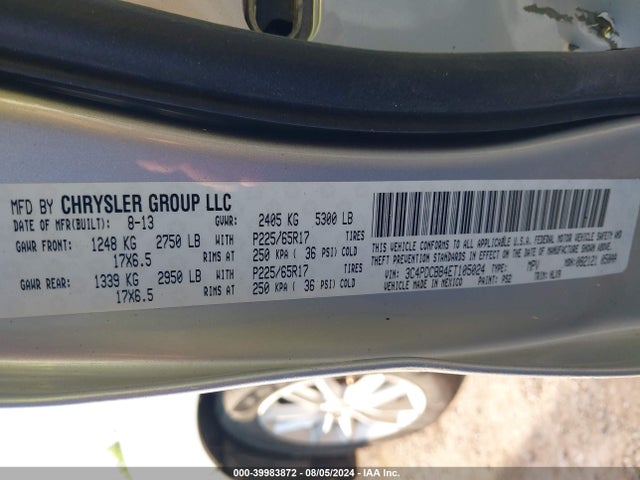 3C4PDCBB4ET105024 Dodge Journey Sxt