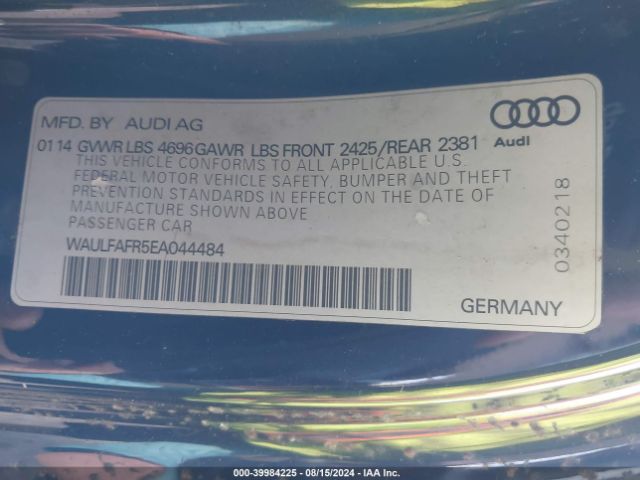 WAULFAFR5EA044484 Audi A5 2.0t Premium