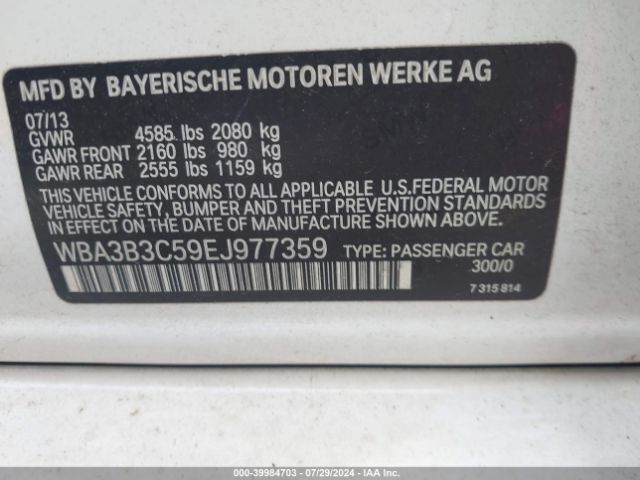 WBA3B3C59EJ977359 BMW 328i Xdrive