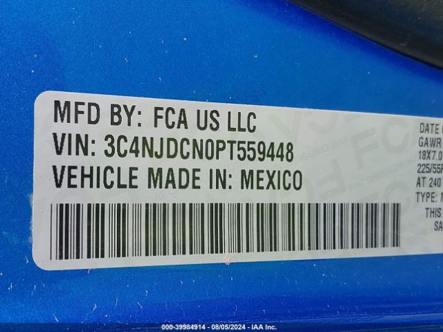 3C4NJDCN0PT559448 Jeep Compass Limited 4x4