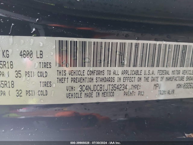 3C4NJDCB1JT354234 Jeep Compass Limited 4x4