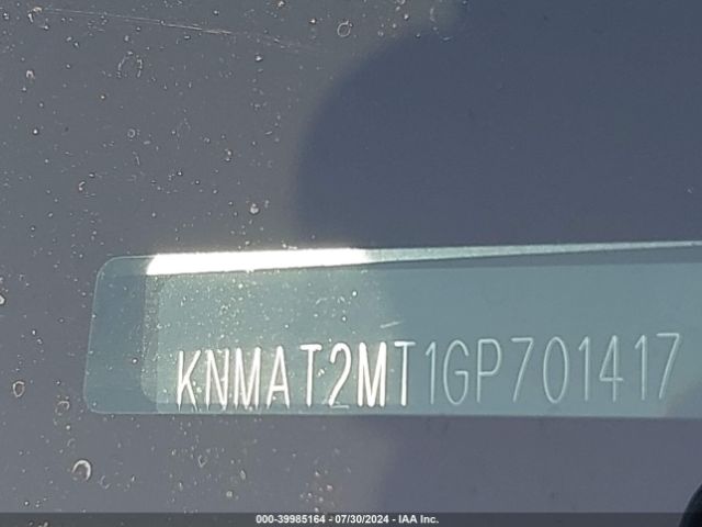 KNMAT2MT1GP701417 Nissan Rogue S/sl/sv