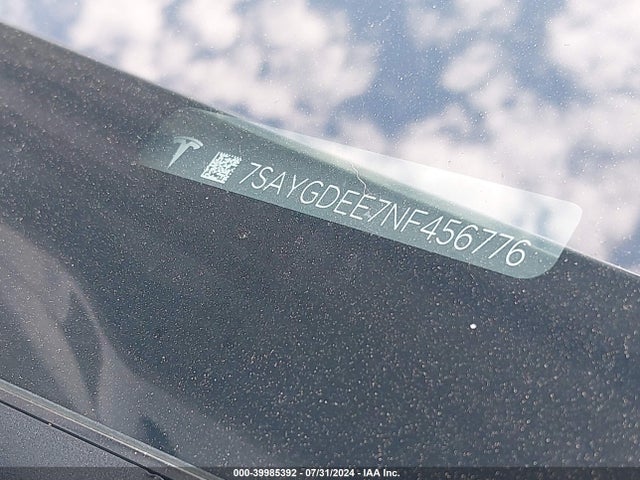 2022 TESLA MODEL Y 7SAYGDEE7NF456776 Photo 8