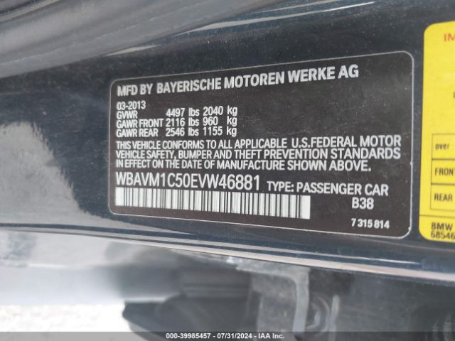 WBAVM1C50EVW46881 BMW X1 Sdrive28i