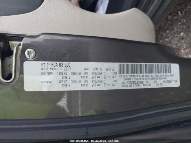 2C4RDGBG2JR176201 Dodge Grand Caravan Se