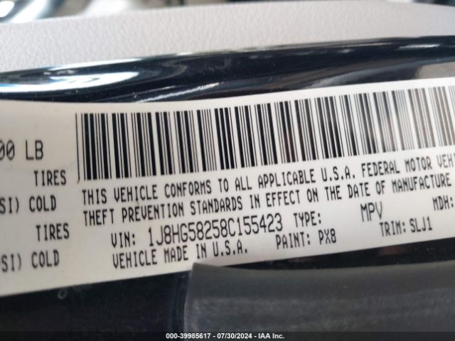 2008 JEEP COMMANDER 1J8HG58258C155423 Photo 8