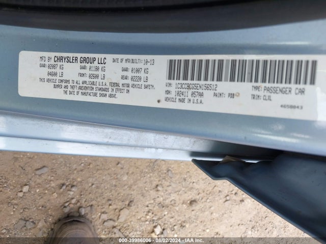 1C3CCBCG5EN156512 Chrysler 200 Limited