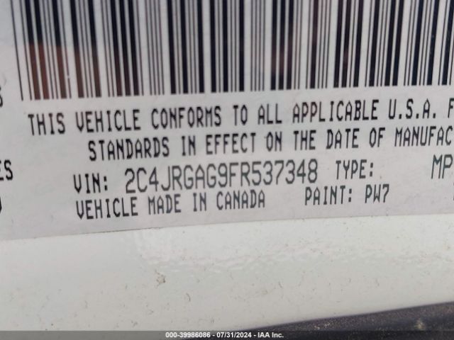 2C4JRGAG9FR537348 RAM Cargo Tradesman
