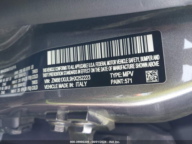 ZN661XUL9HX252223 Maserati Levante