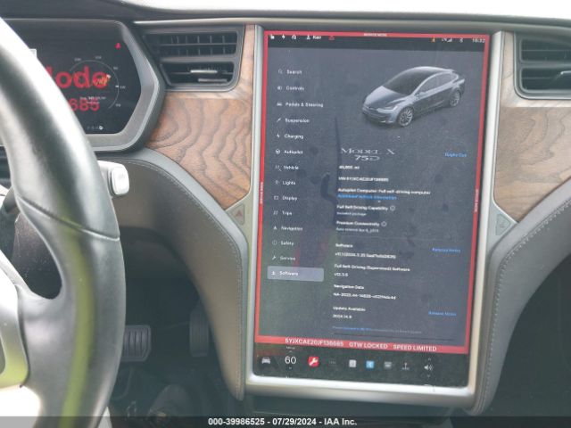 5YJXCAE20JF136685 Tesla Model X 100d/75d/p100d