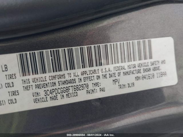 3C4PDCGG8FT682970 Dodge Journey Crossroad